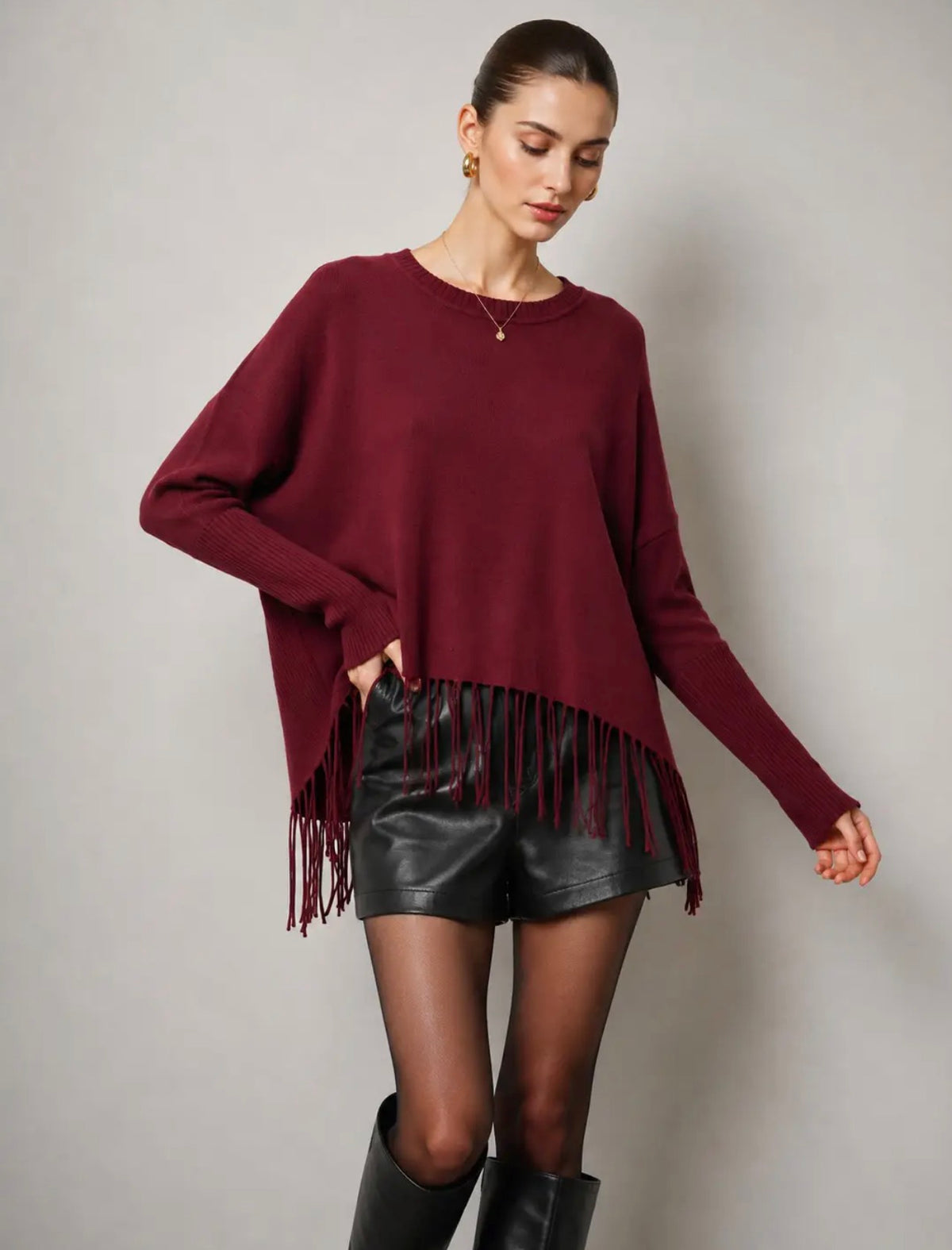 Maglia con frange