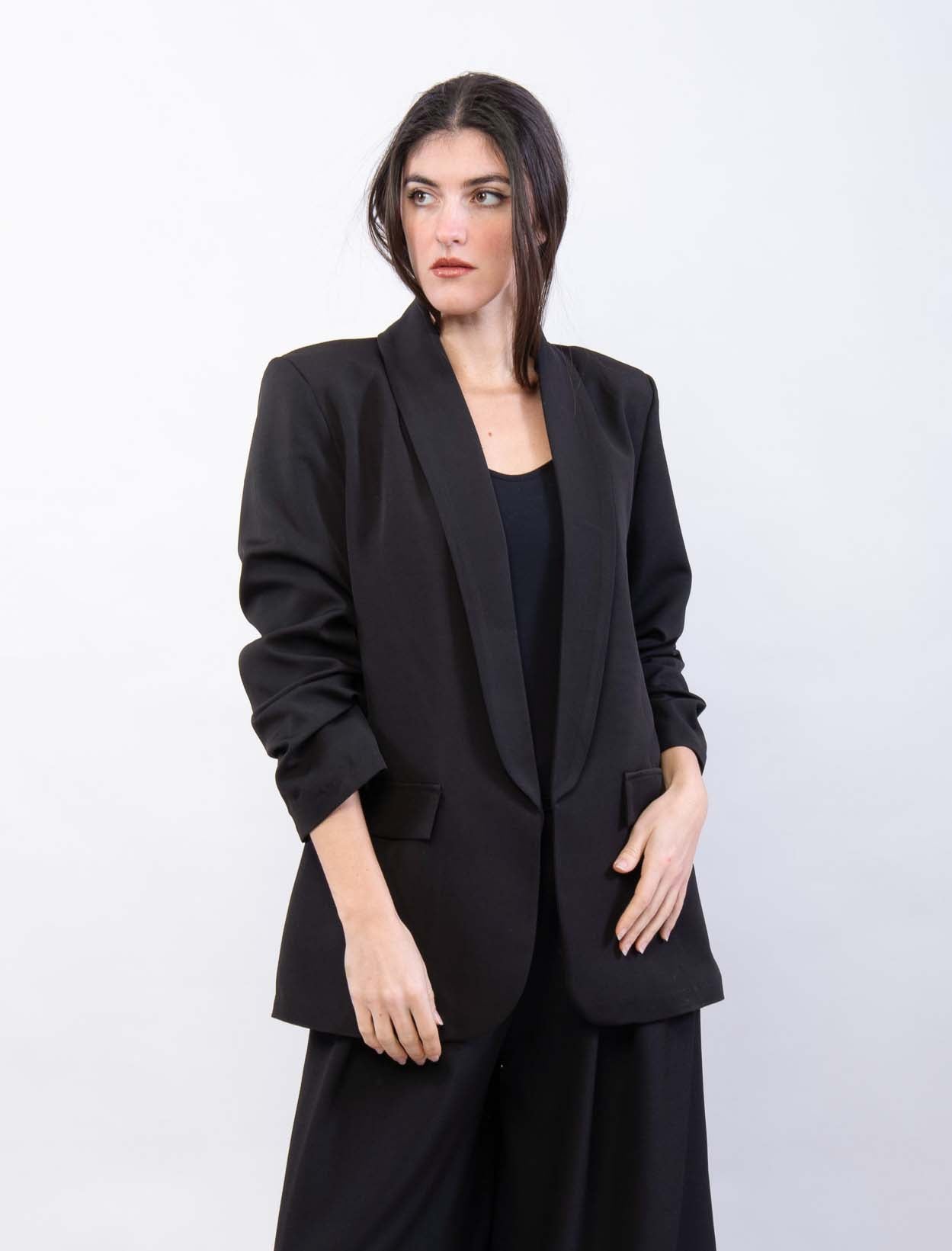 Blazer manica arriccio