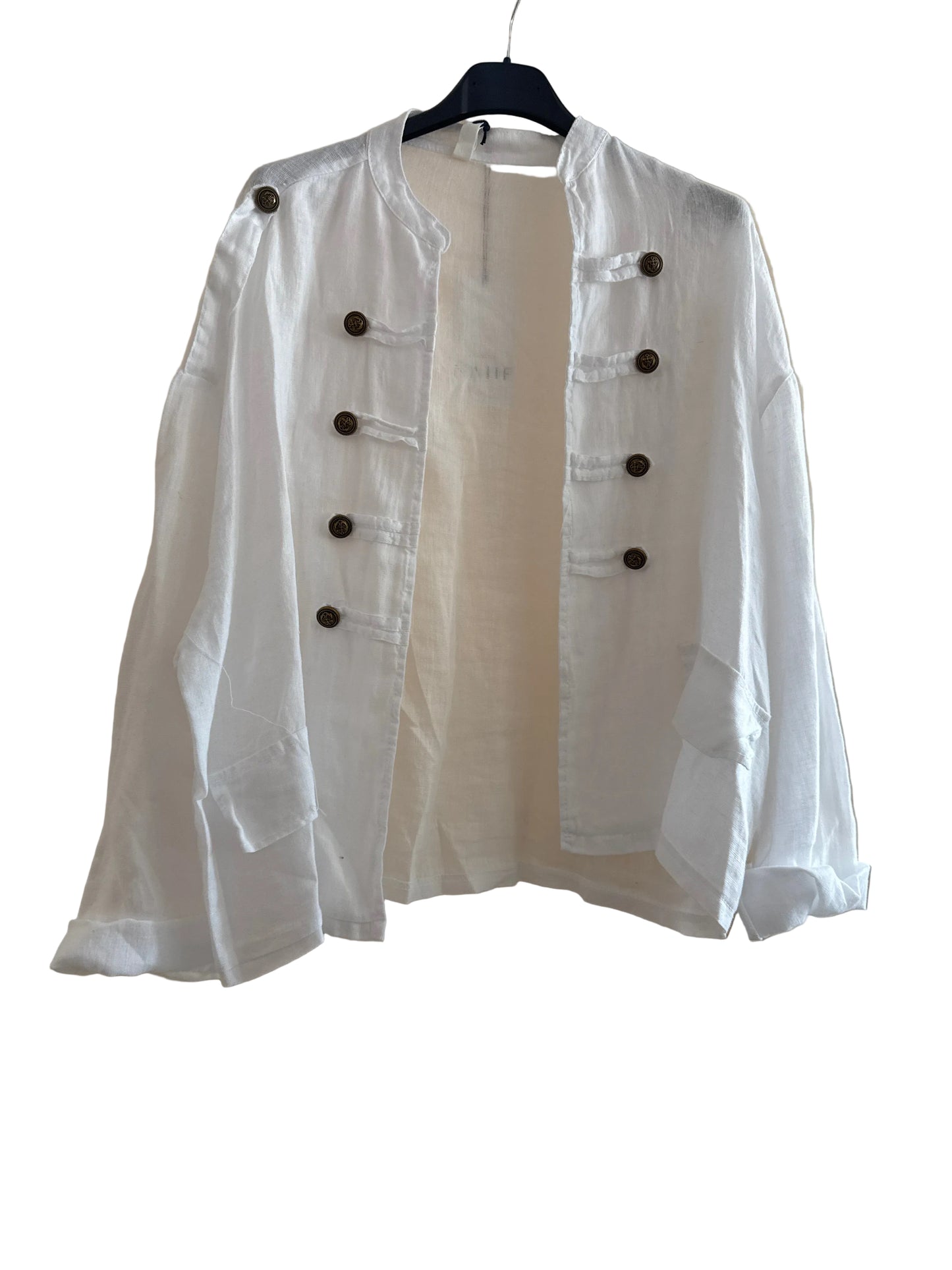 Giacca Napoleone in lino