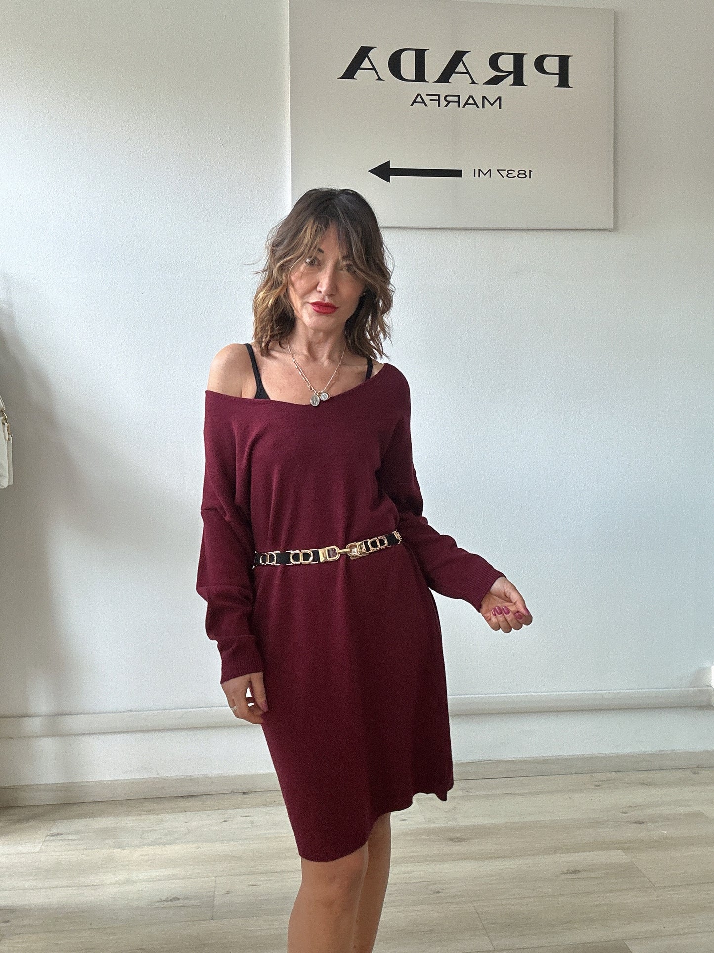 Abito in maglia over