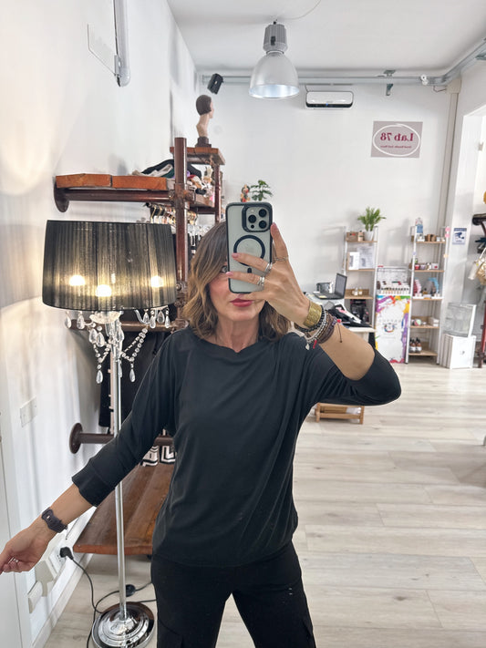 T shirt in viscosa