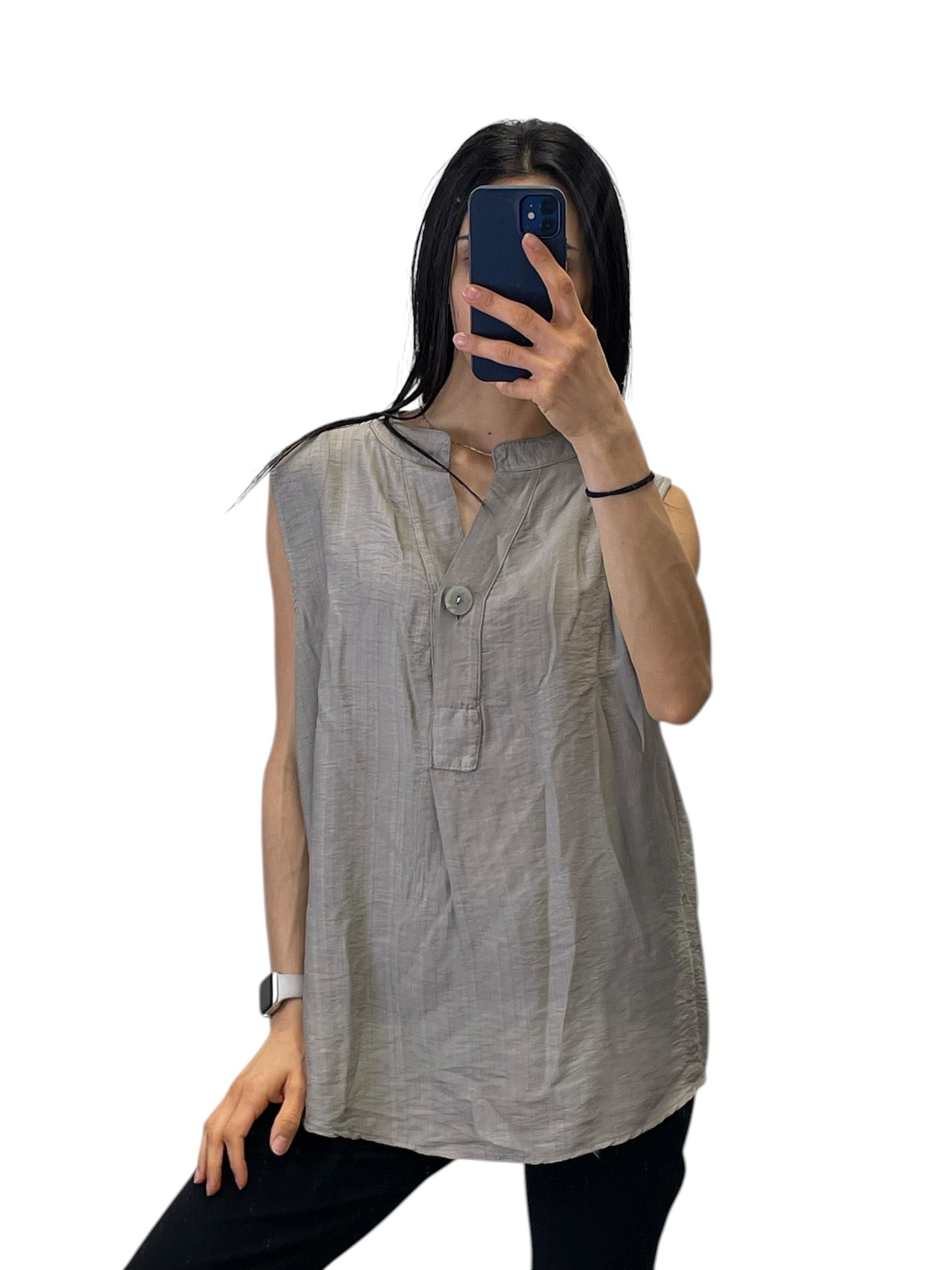 Blusa con bottone