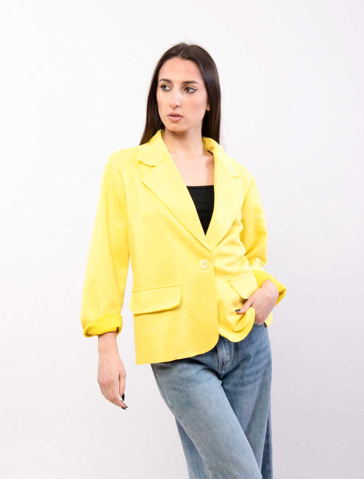 Blazer scamosciato