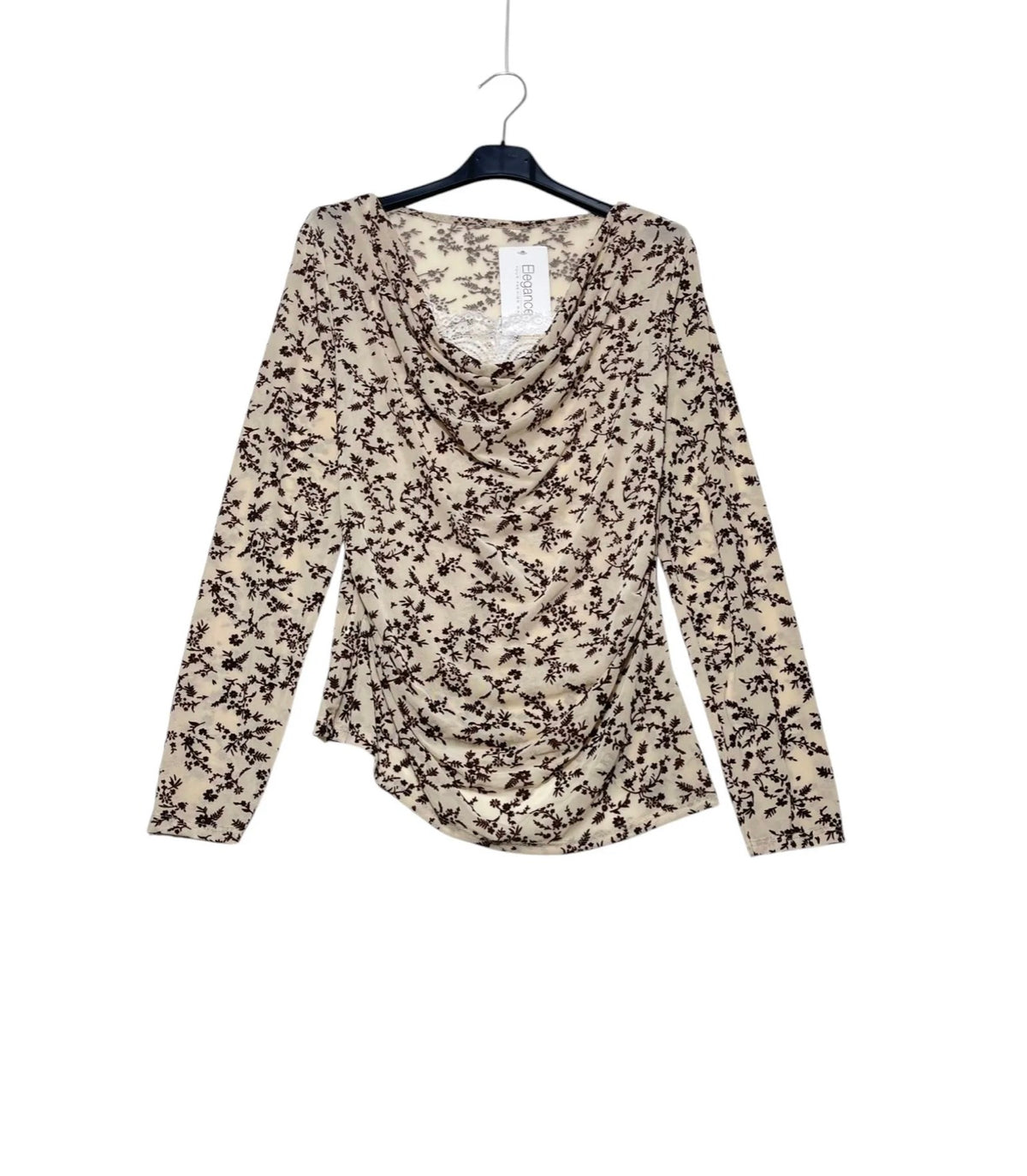 Top in tulle operato