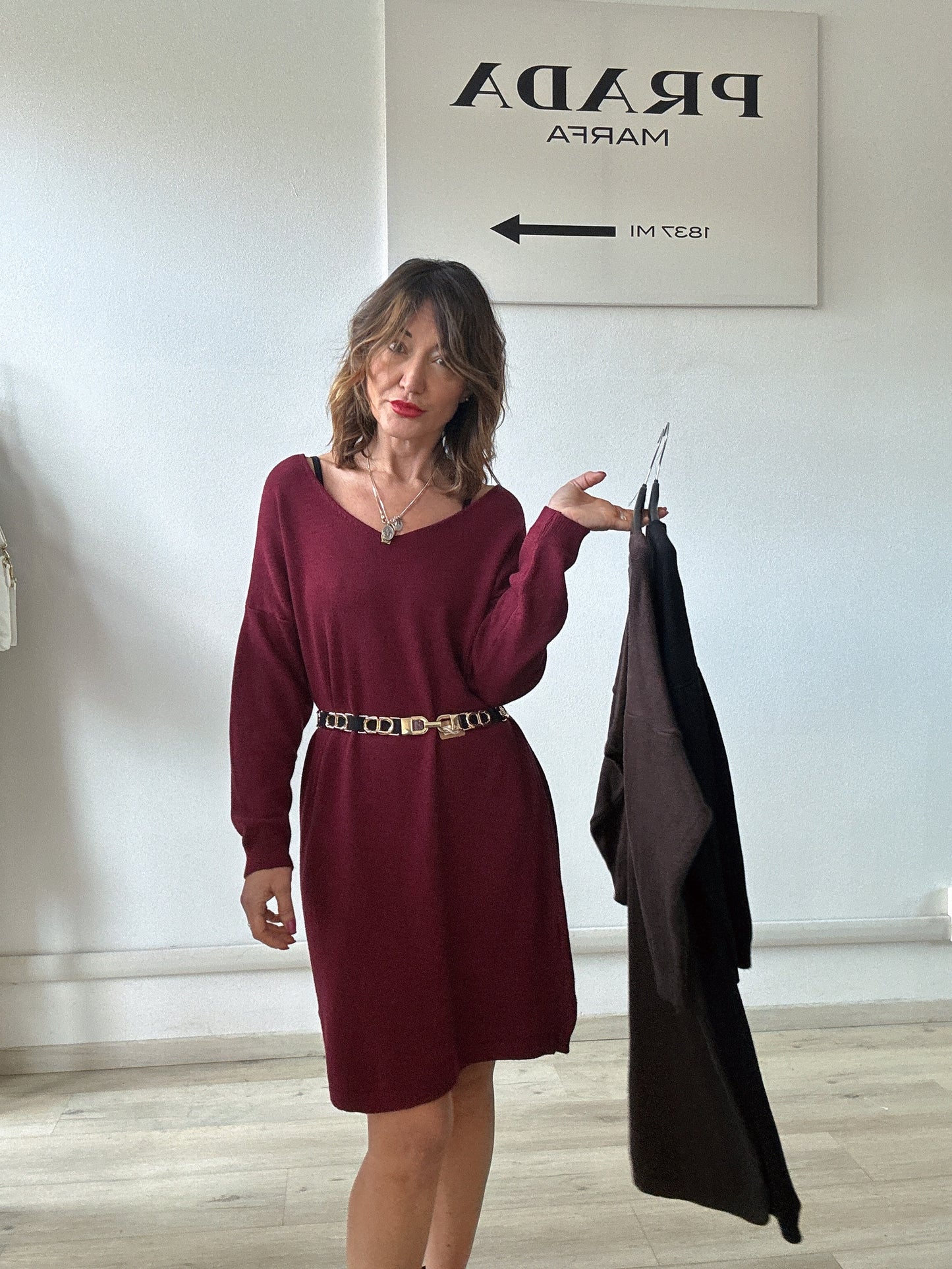 Abito in maglia over