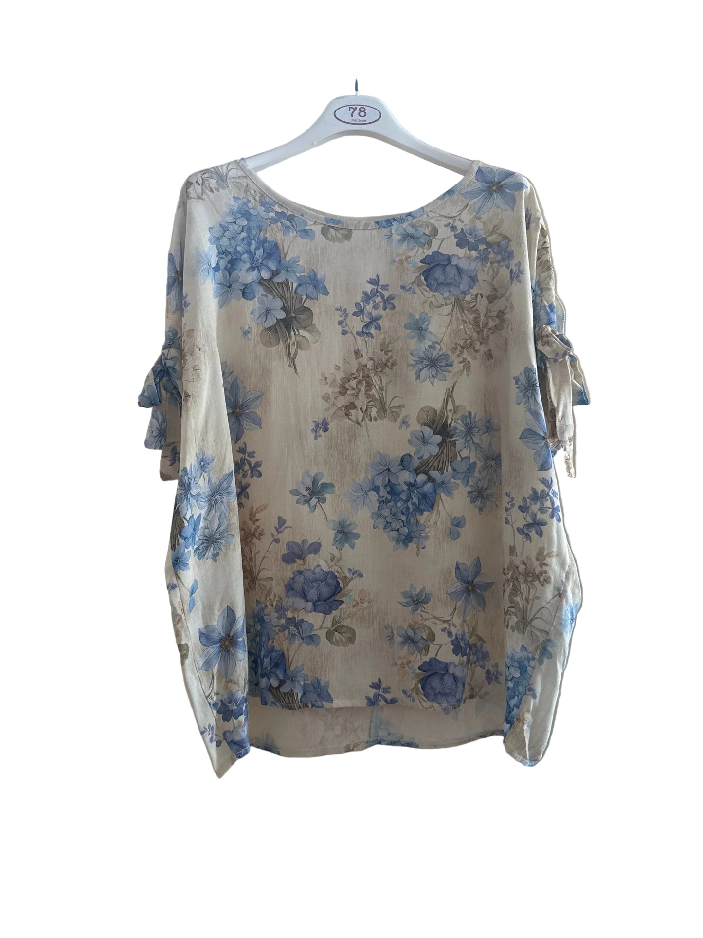 Blusa in viscosa con oblò
