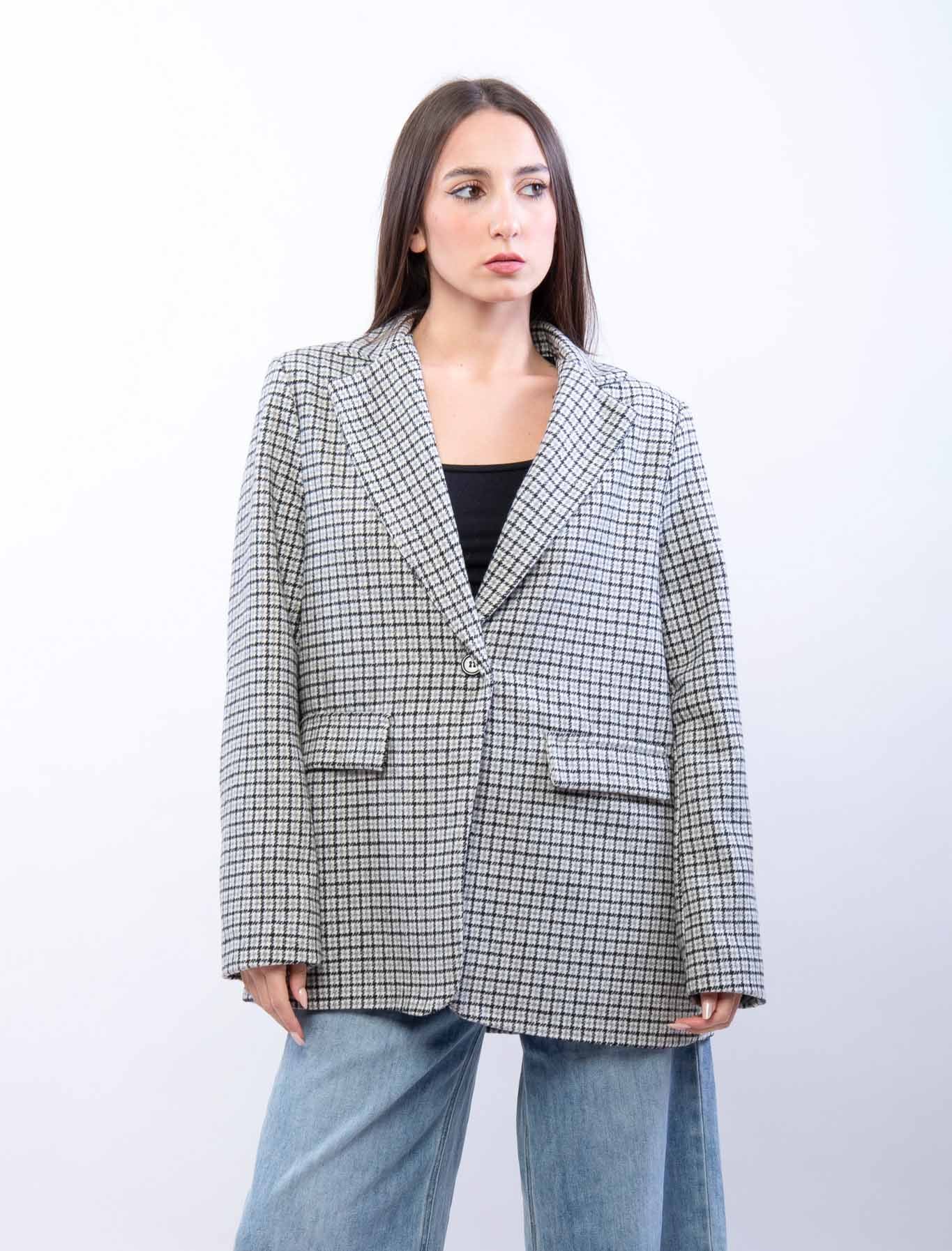 Blazer pied de poule