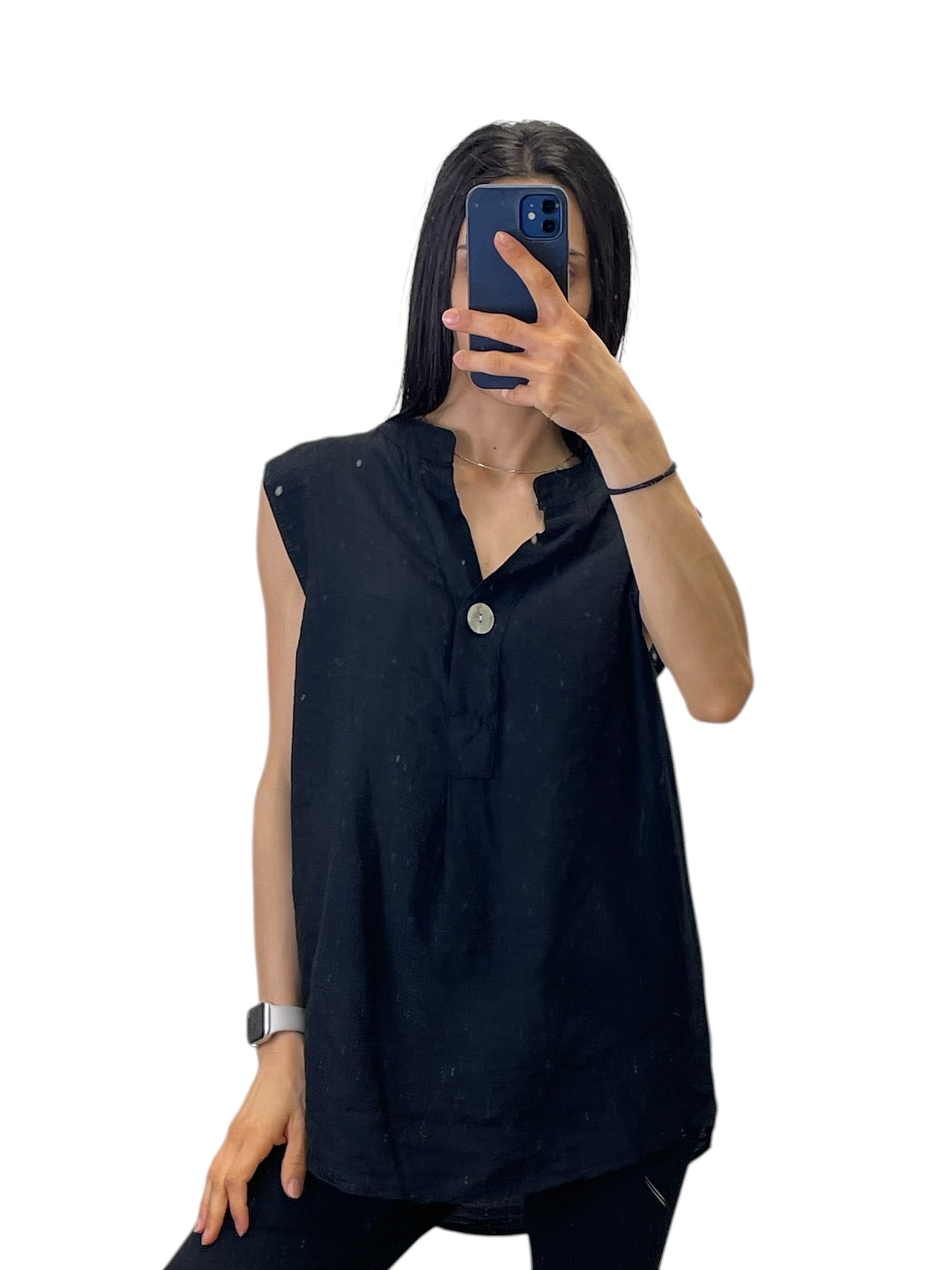 Blusa con bottone