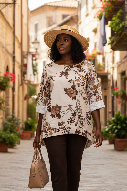 Blusa in cotone