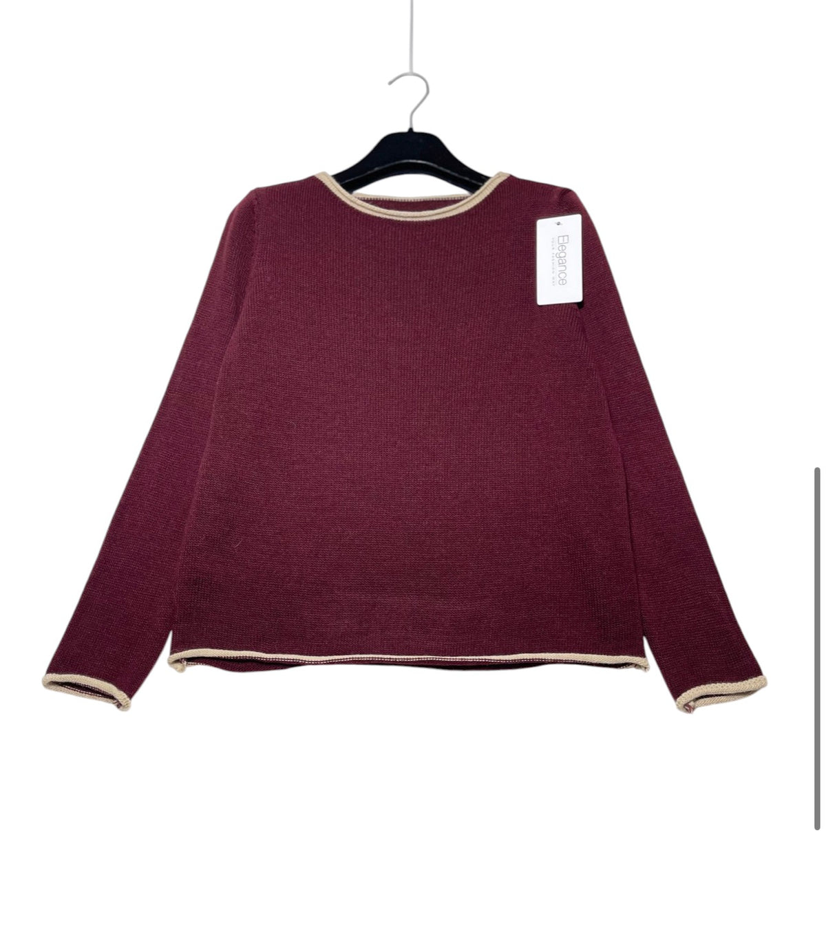 Maglia con bordo a contrasto