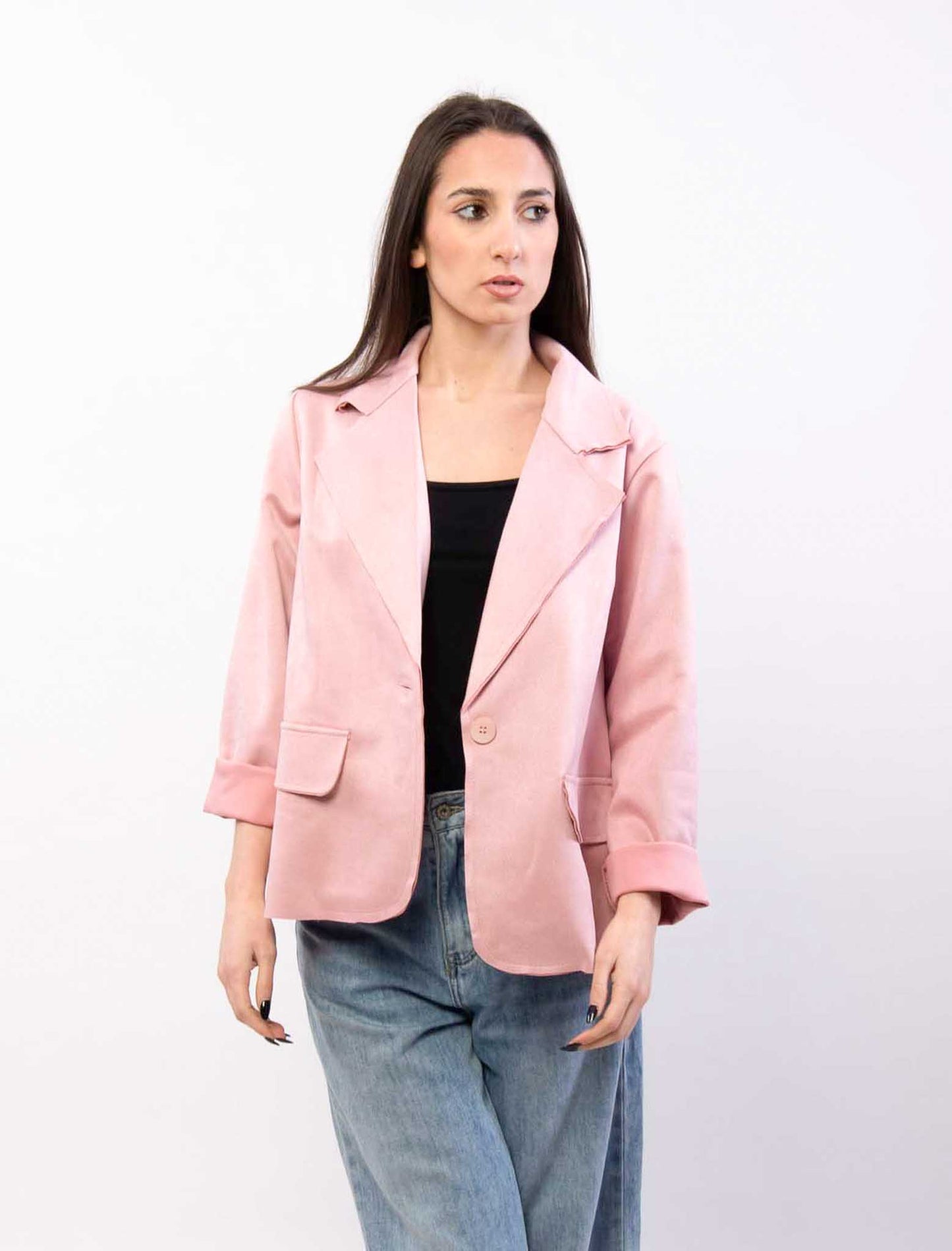 Blazer scamosciato
