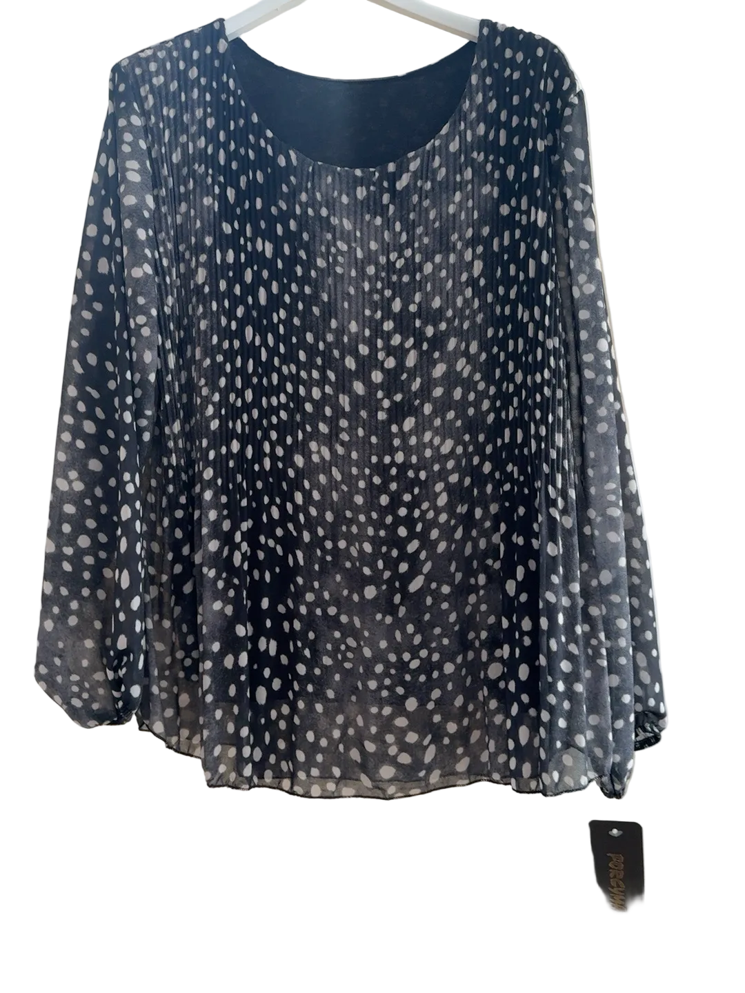 Blusa plissettata stampa Bambi