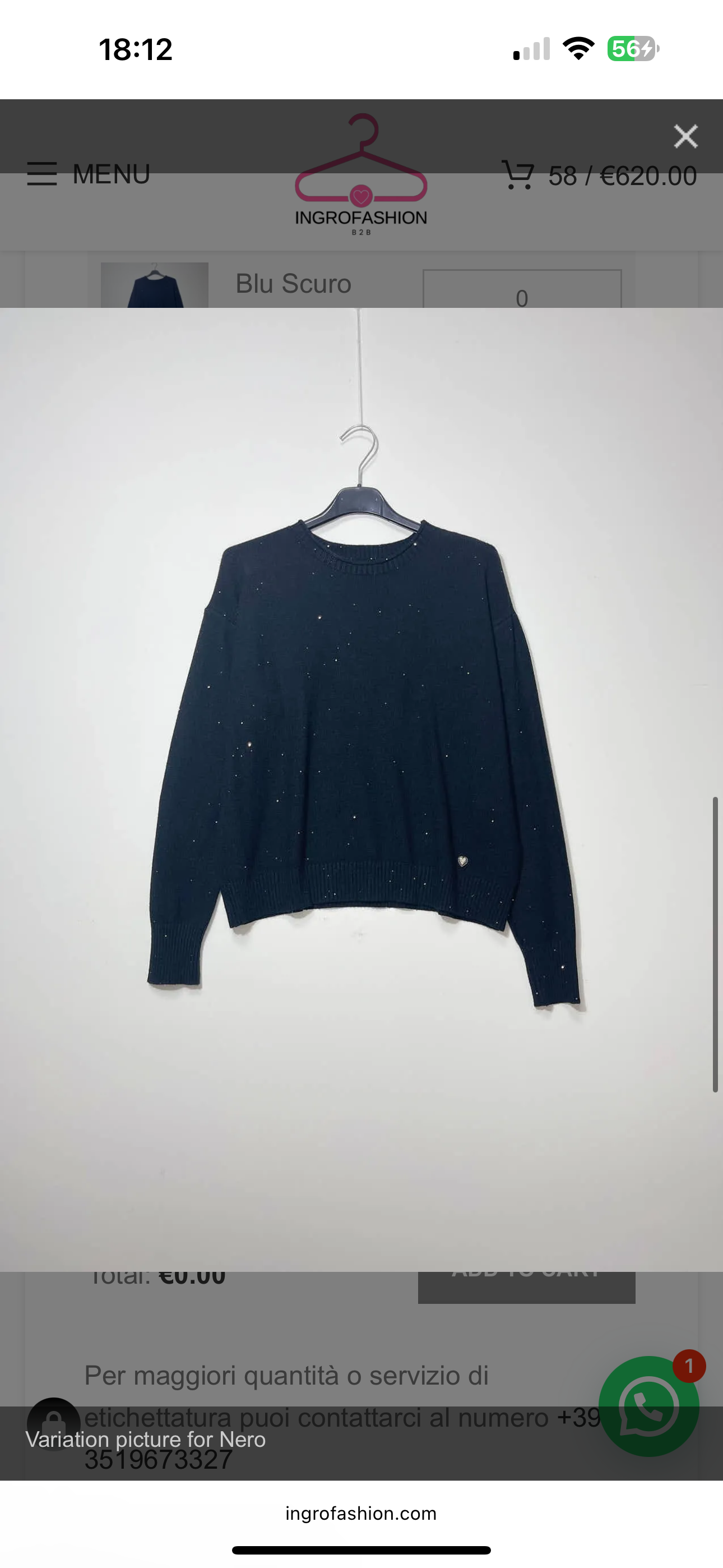 Maglia con micro paillettes