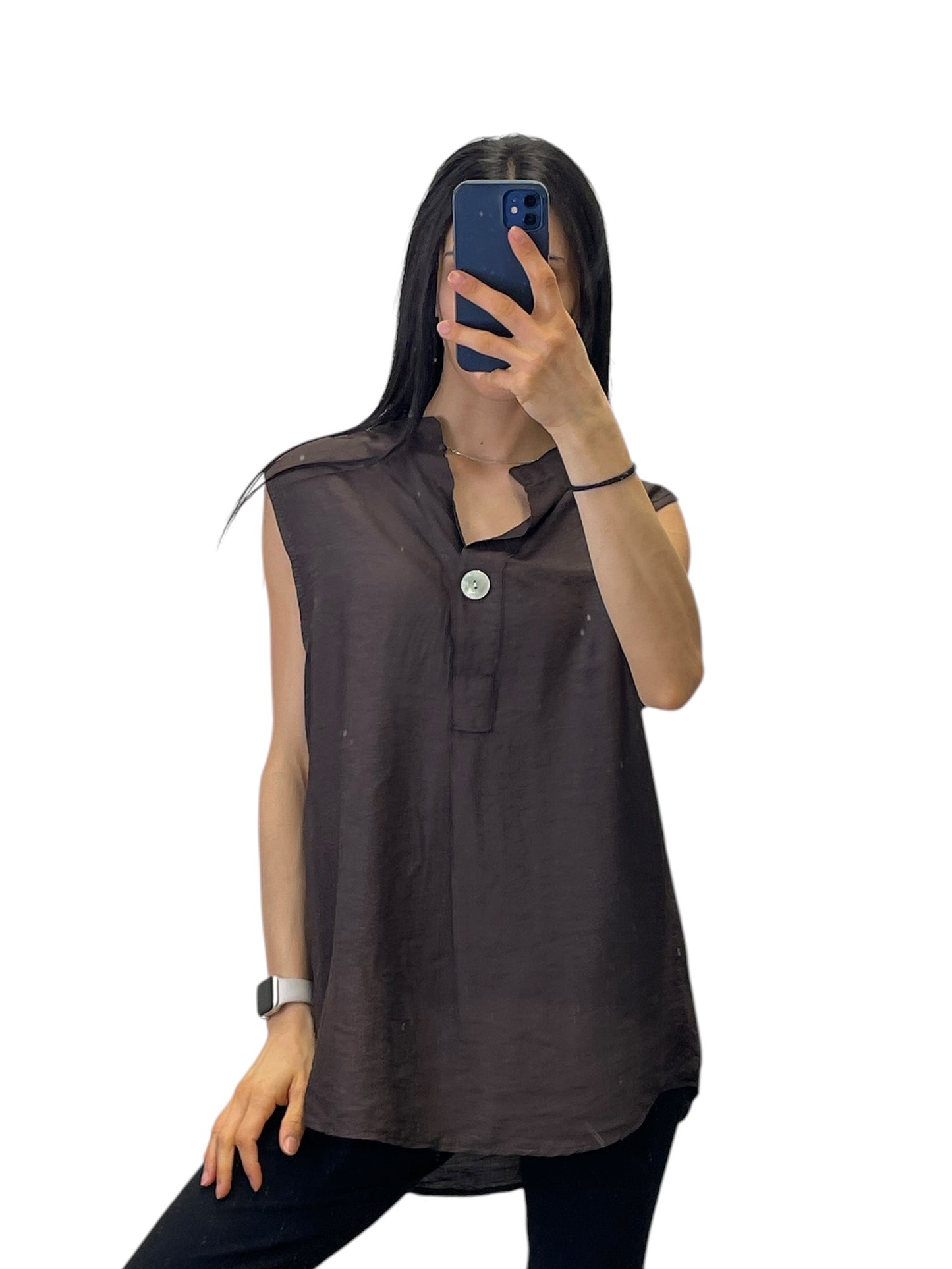 Blusa con bottone