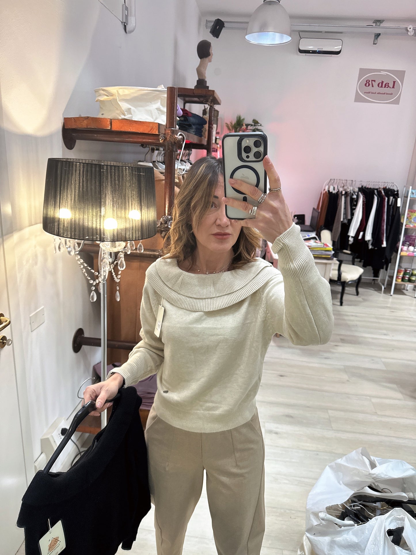 Maglia scollo shiffer