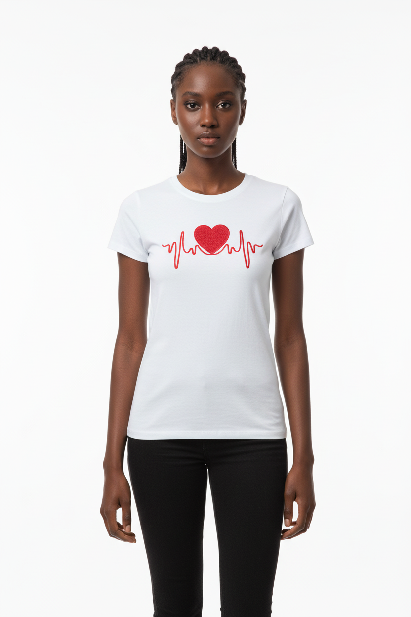 T shirt slim fit cuore