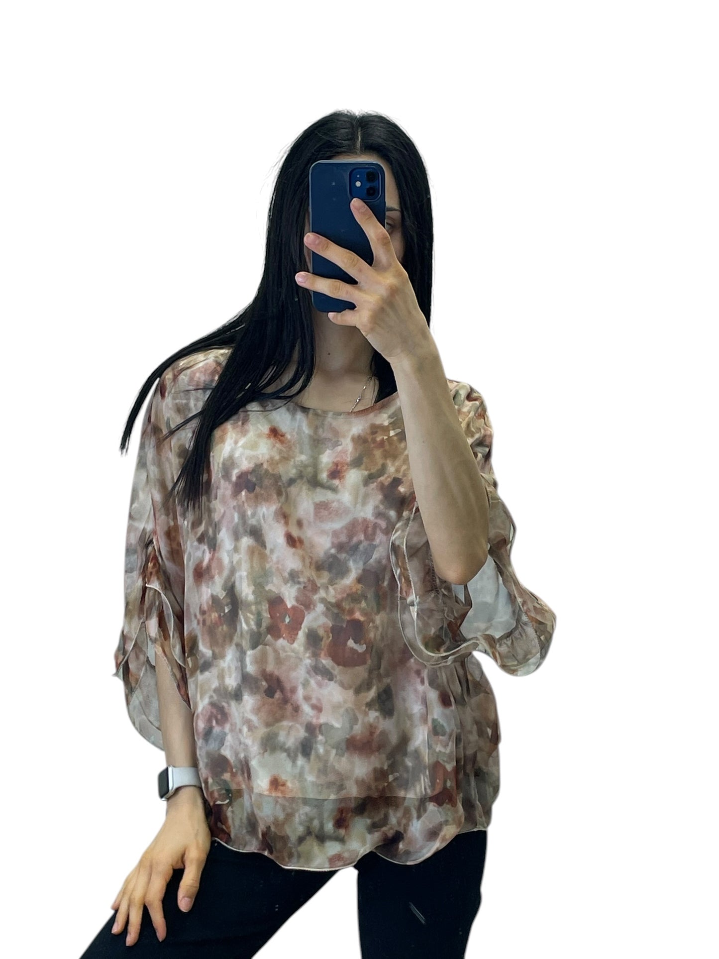 Blusa in chiffon