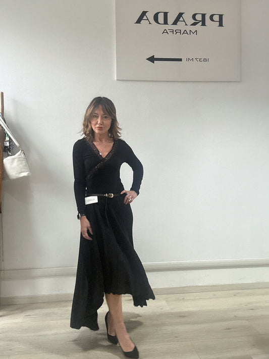 Gonna plissettata svasata