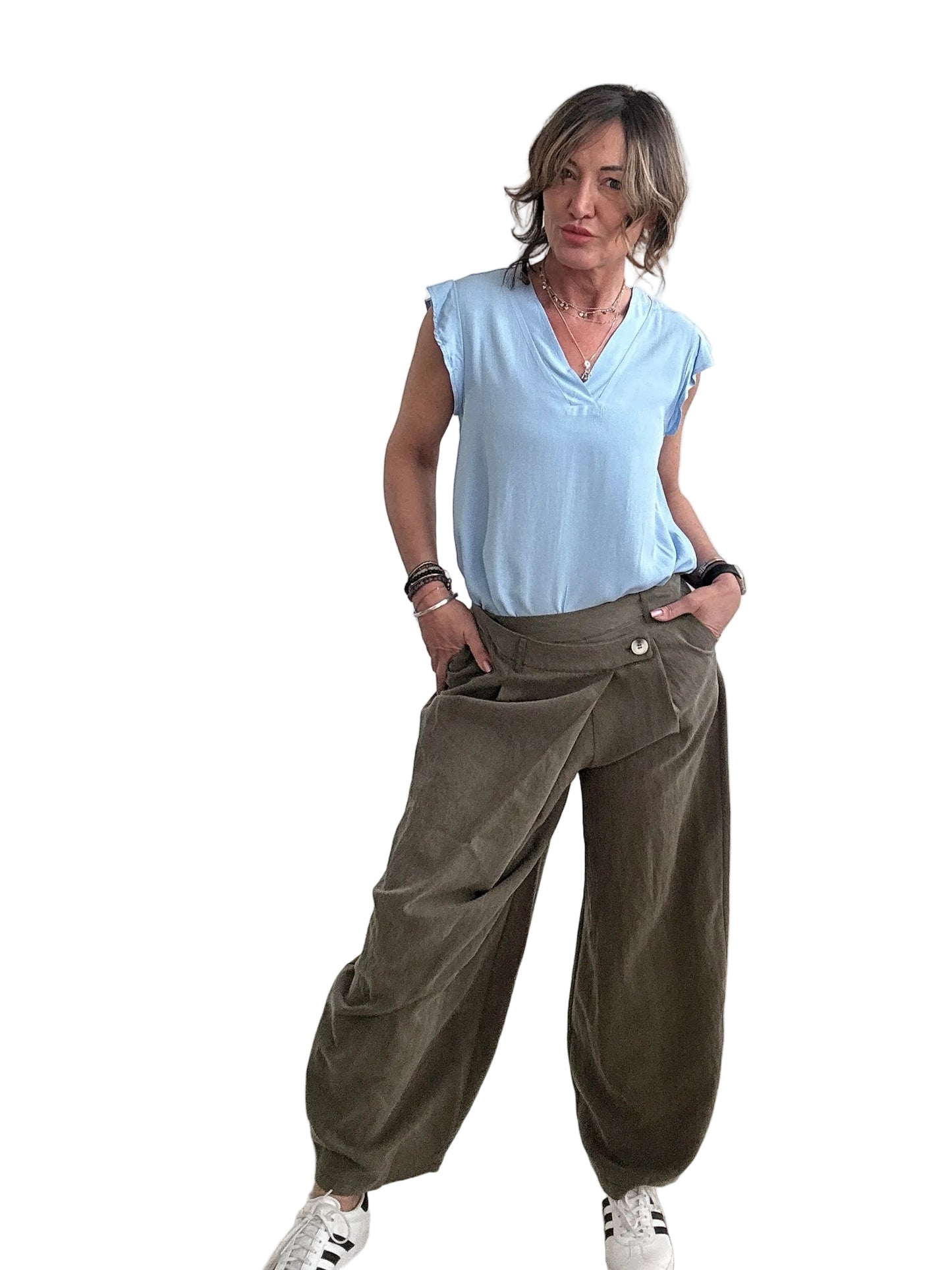 Pantalone con pannello