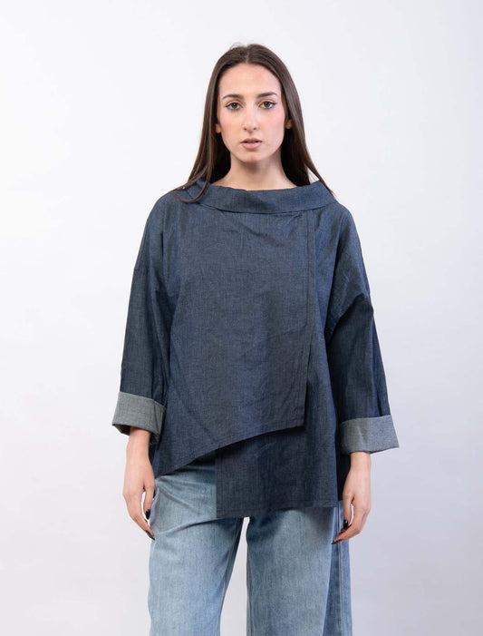 Blusa in chambray