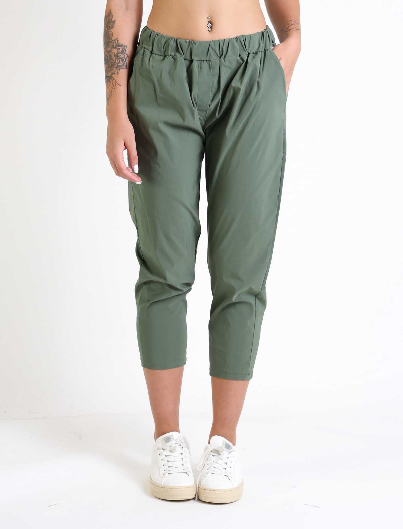 Pantalone in cotone elastico