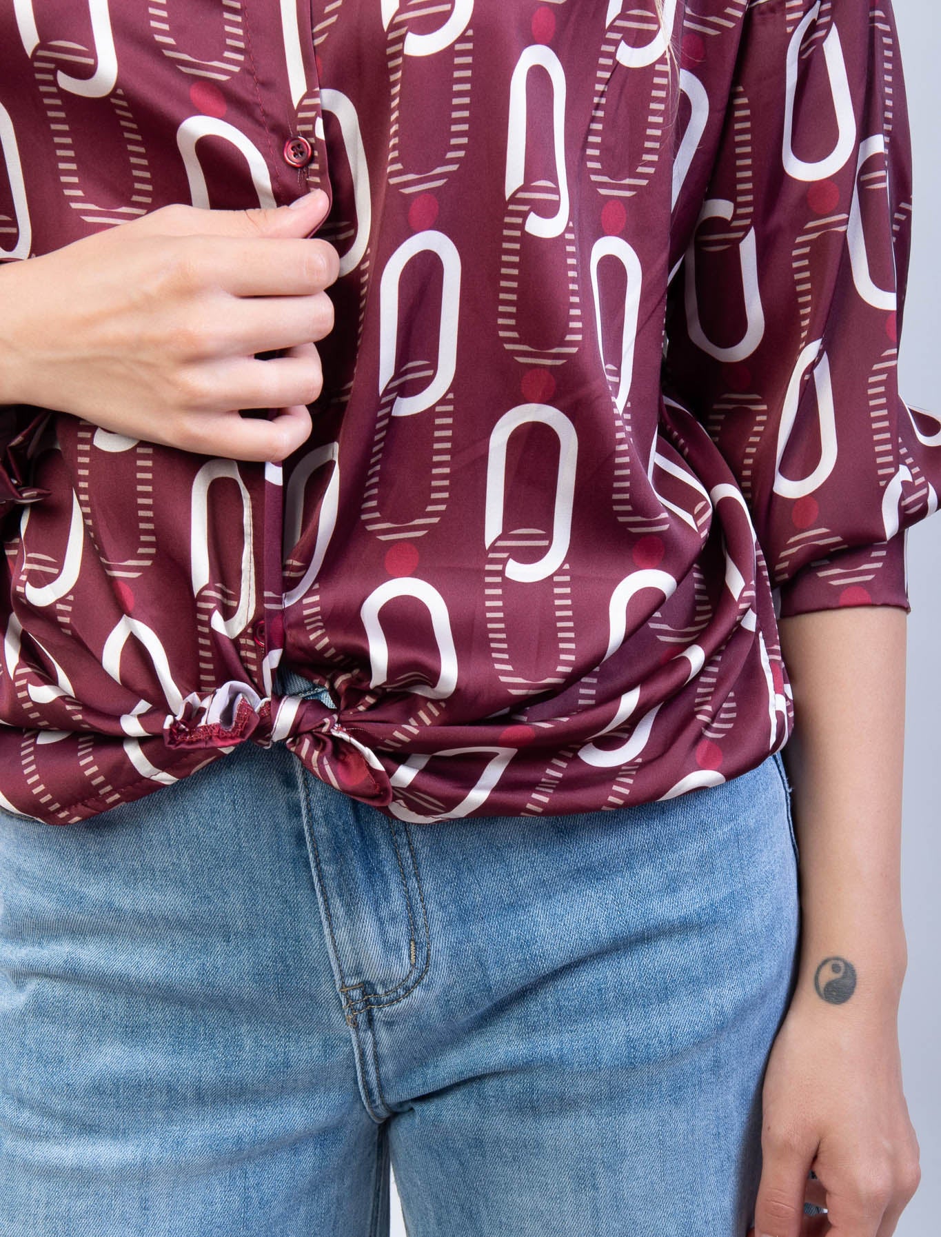 Camicia in raso