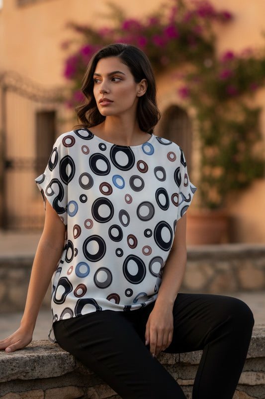 Blusa con cerchi