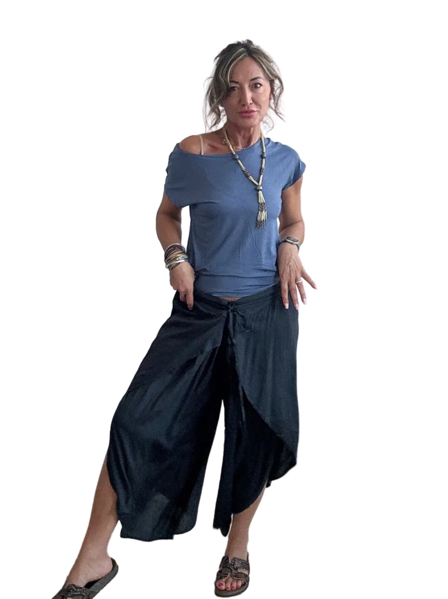 Pantalone etnico in viscosa