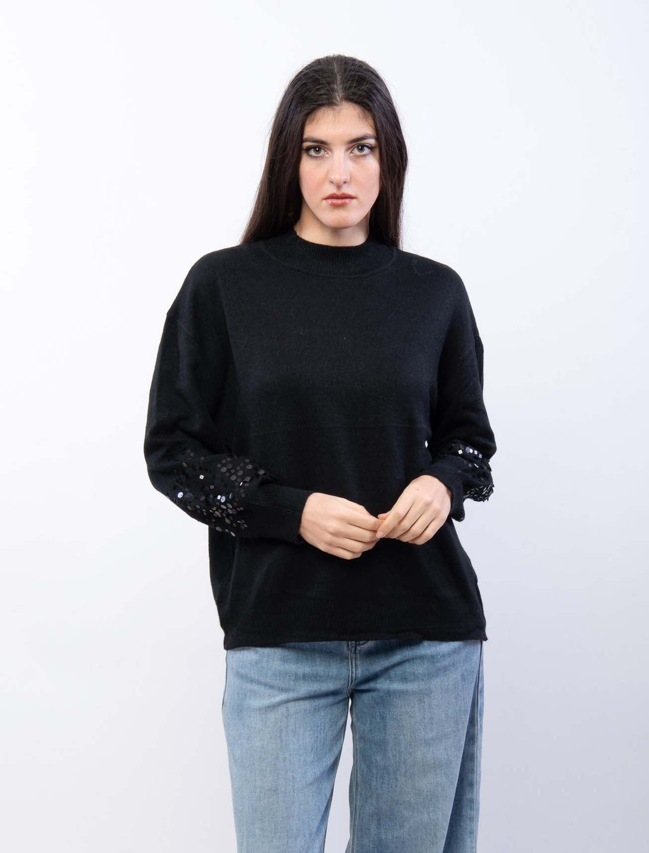 Lupetto con paillettes