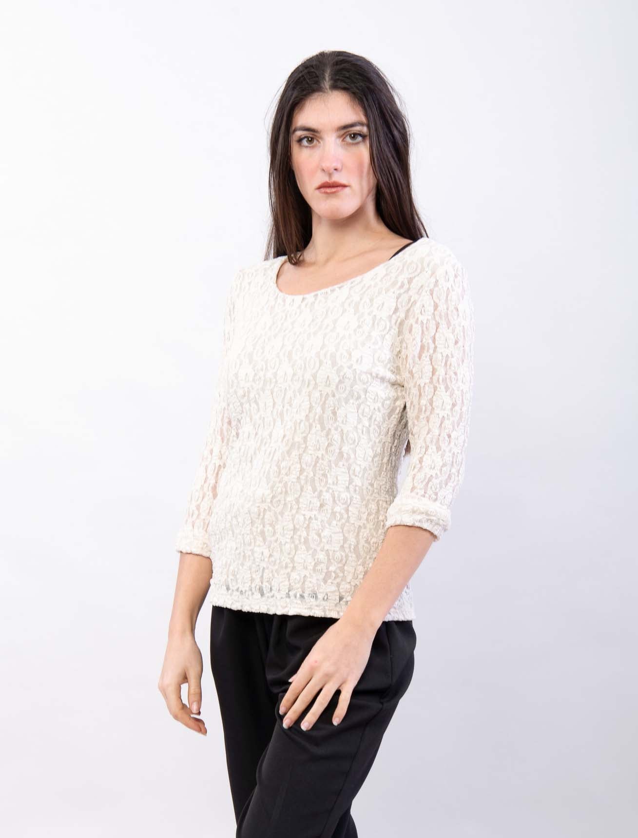 Maglietta in pizzo