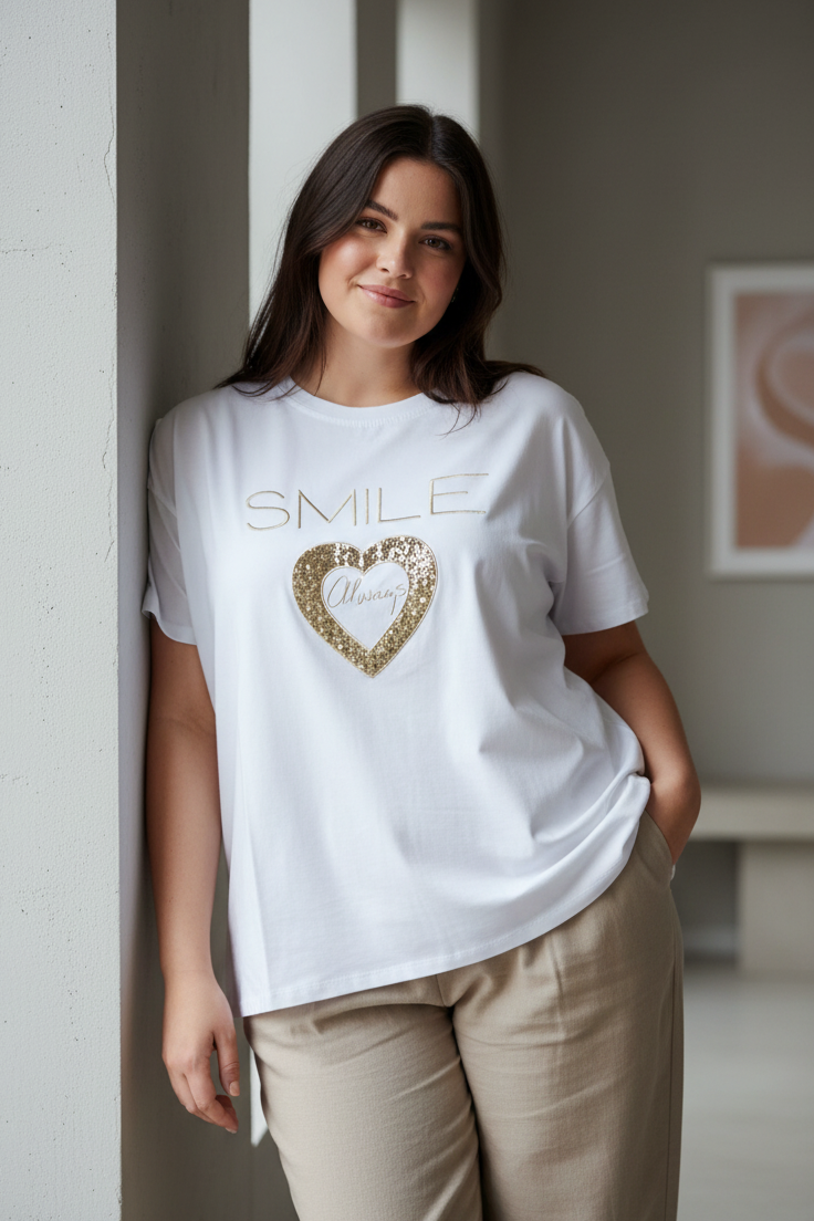 T shirt over Smile