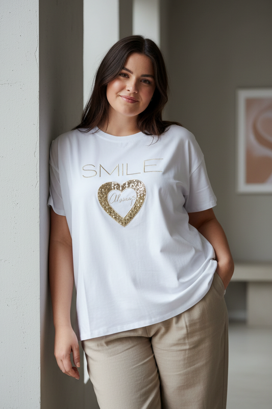 T shirt over Smile