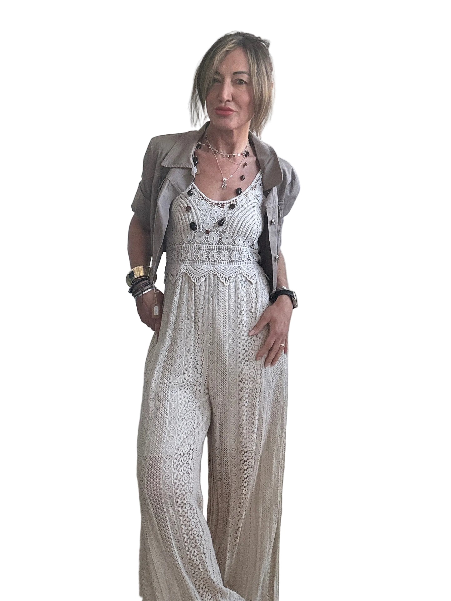 Tuta in macramè