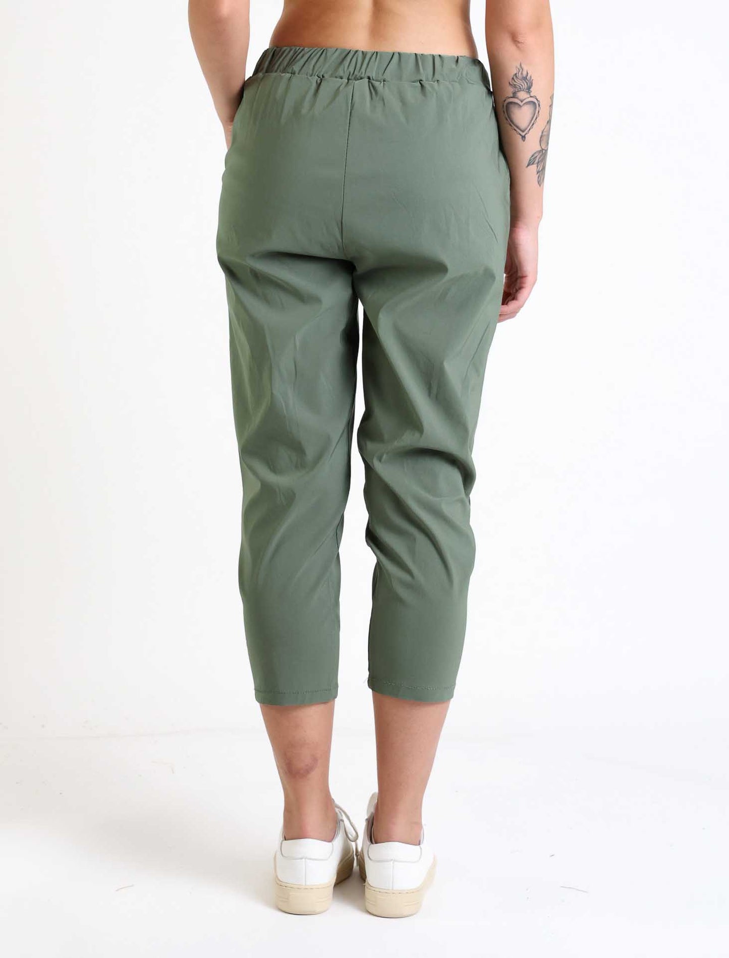 Pantalone in cotone elastico
