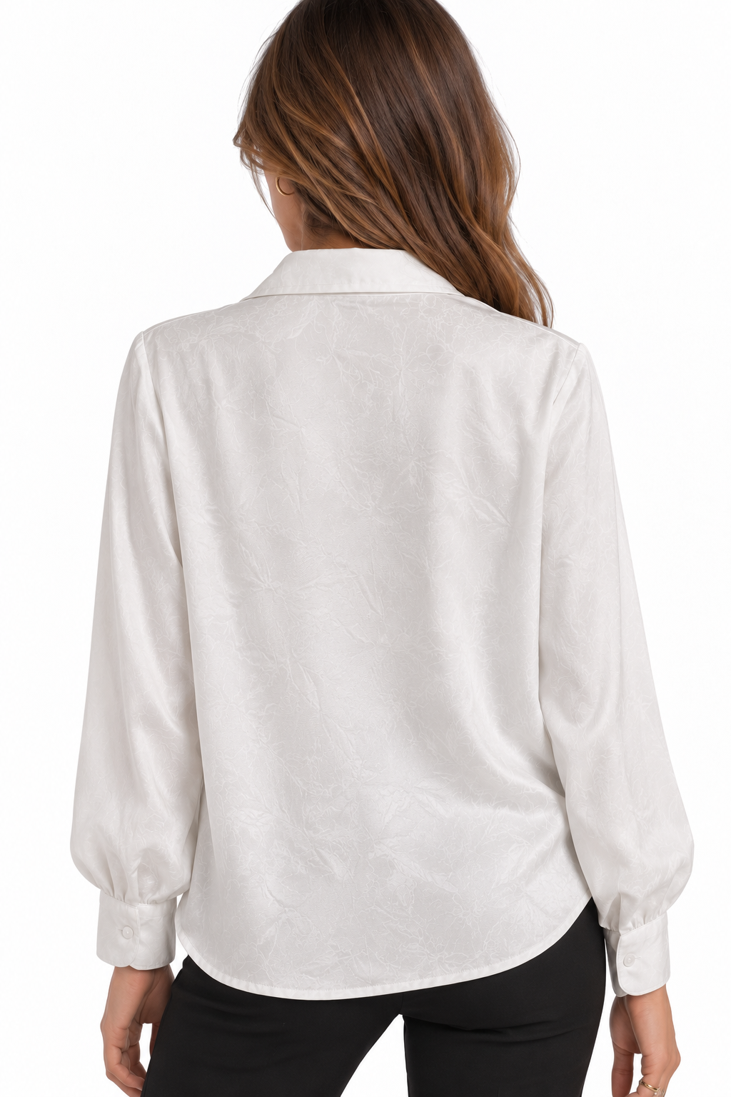 Camicia in raso stampata
