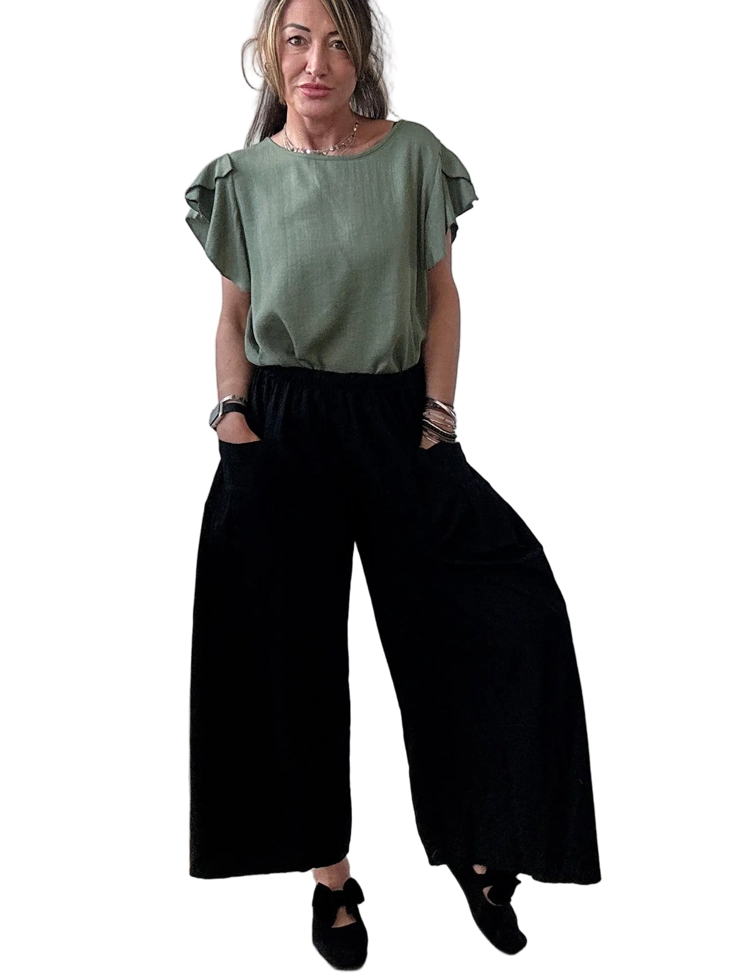 Pantalone con tasche