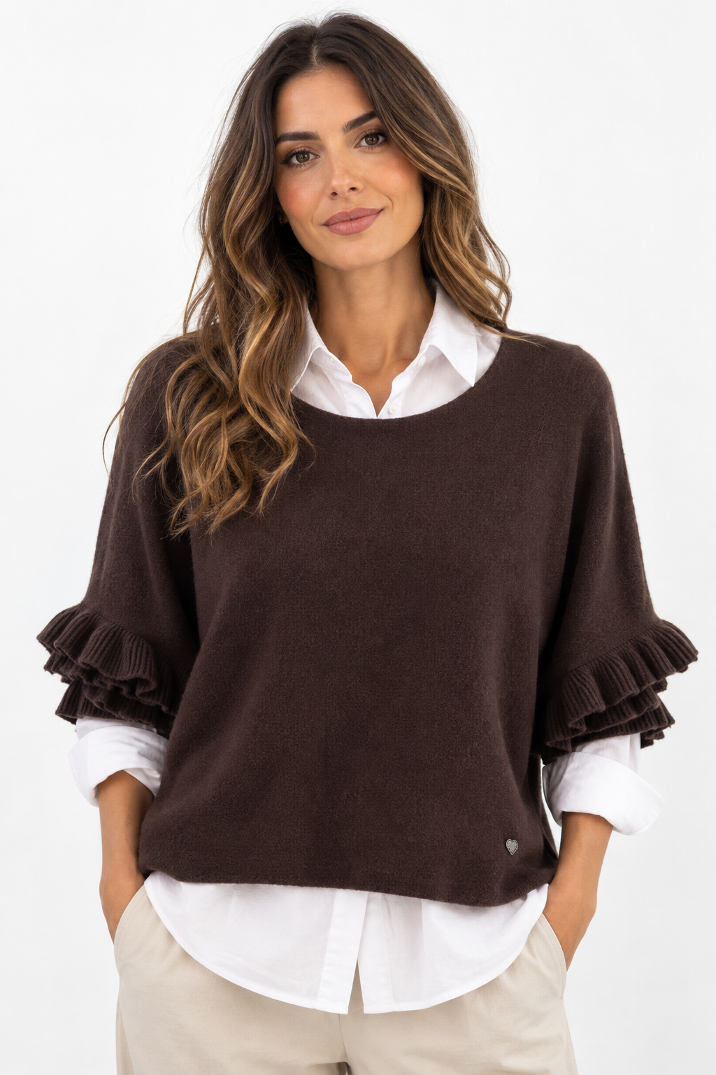 Maglia manica balza