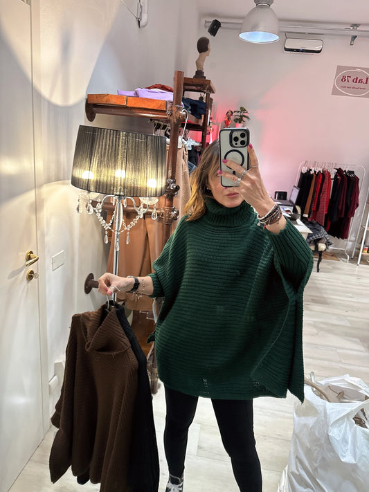 Maxi maglia dolcevita