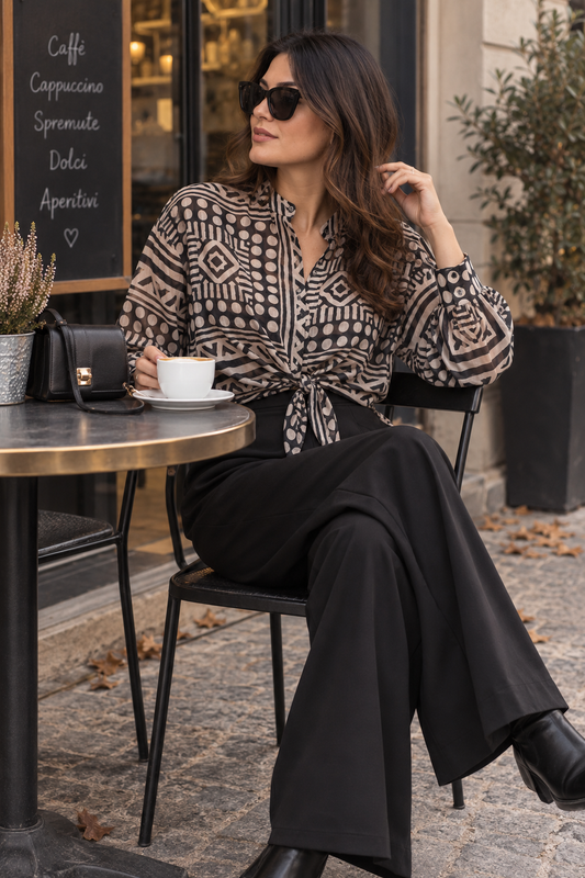 Camicia in tencel