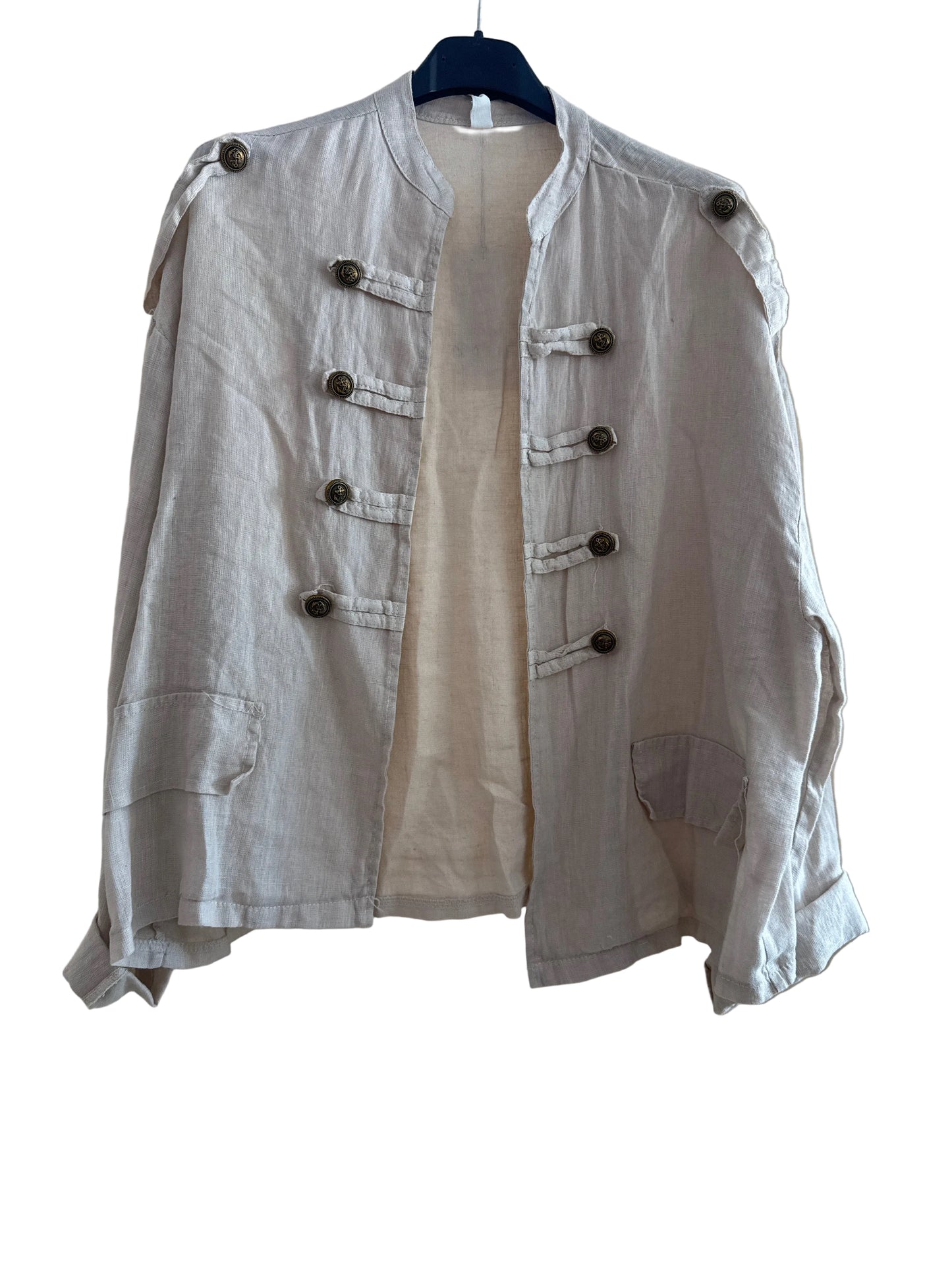 Giacca Napoleone in lino