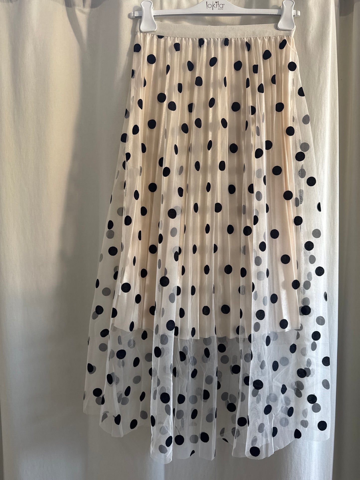 Gonna in tulle a pois