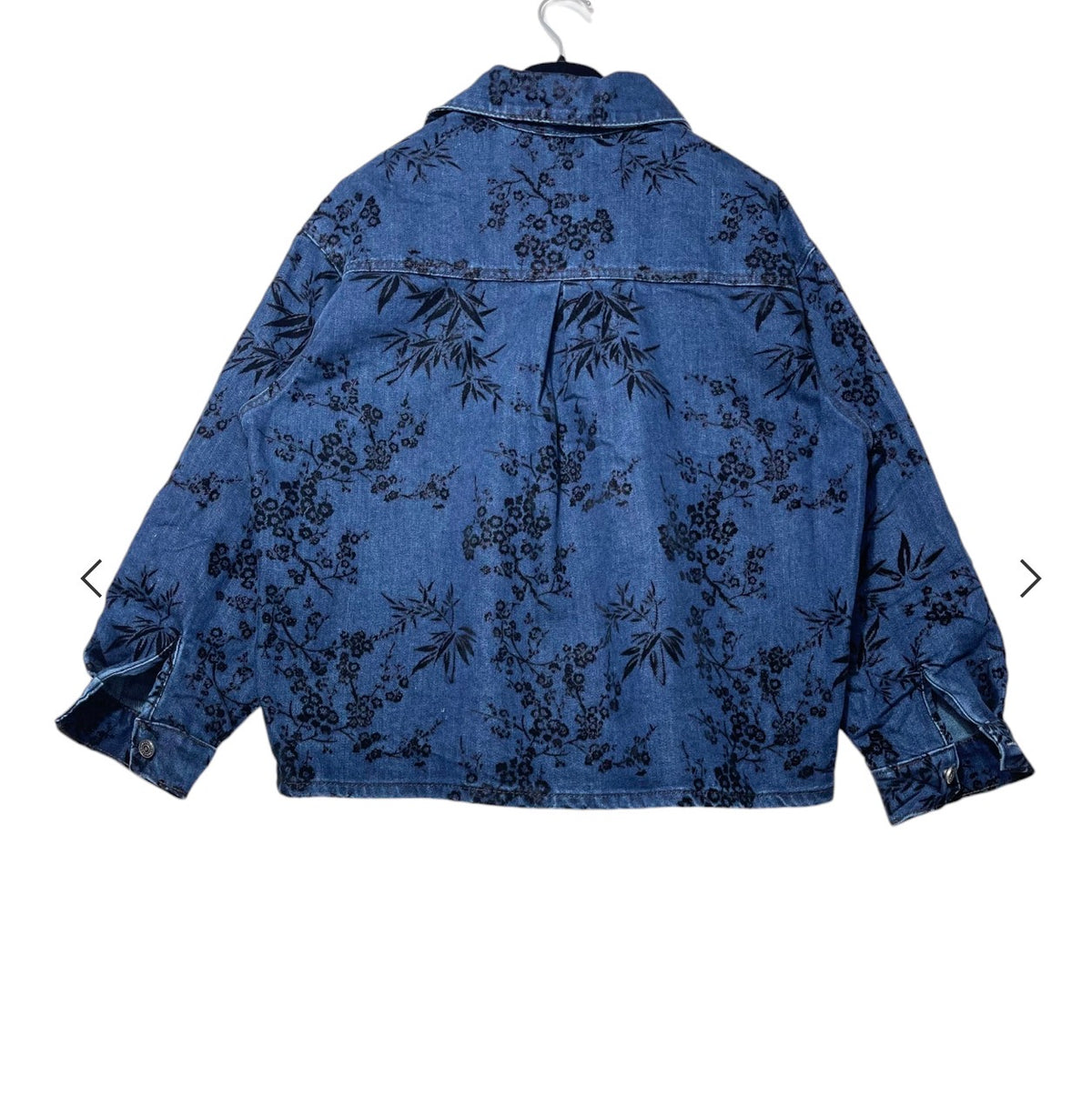 Camicia jeans floccata