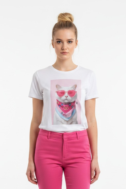 T shirt gatto