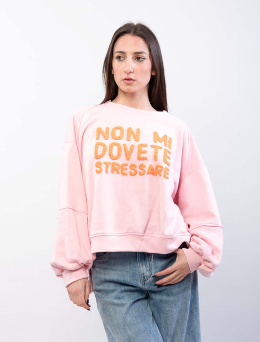 Felpa con ricamo NON MI DOVETE..
