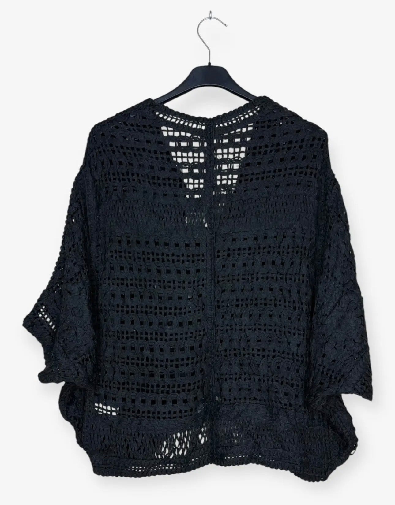 Cardigan in macramè