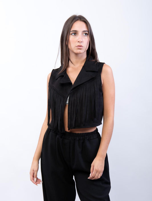 Gilet con frange