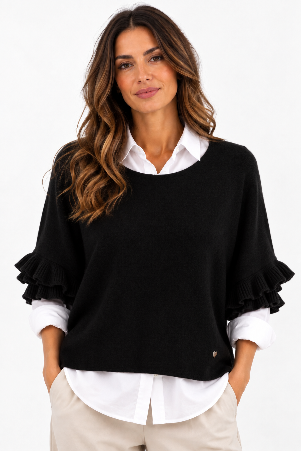 Maglia manica balza