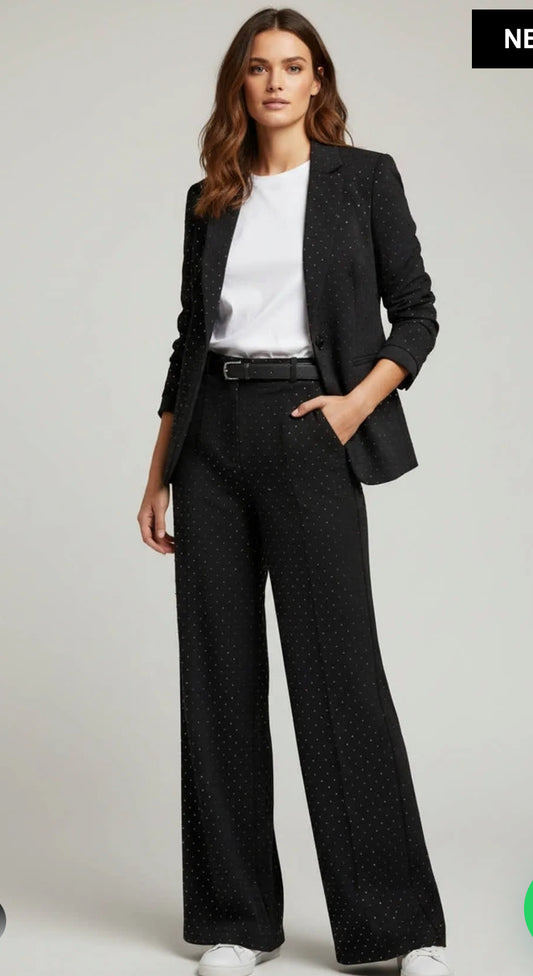 Pantalone con brillantini