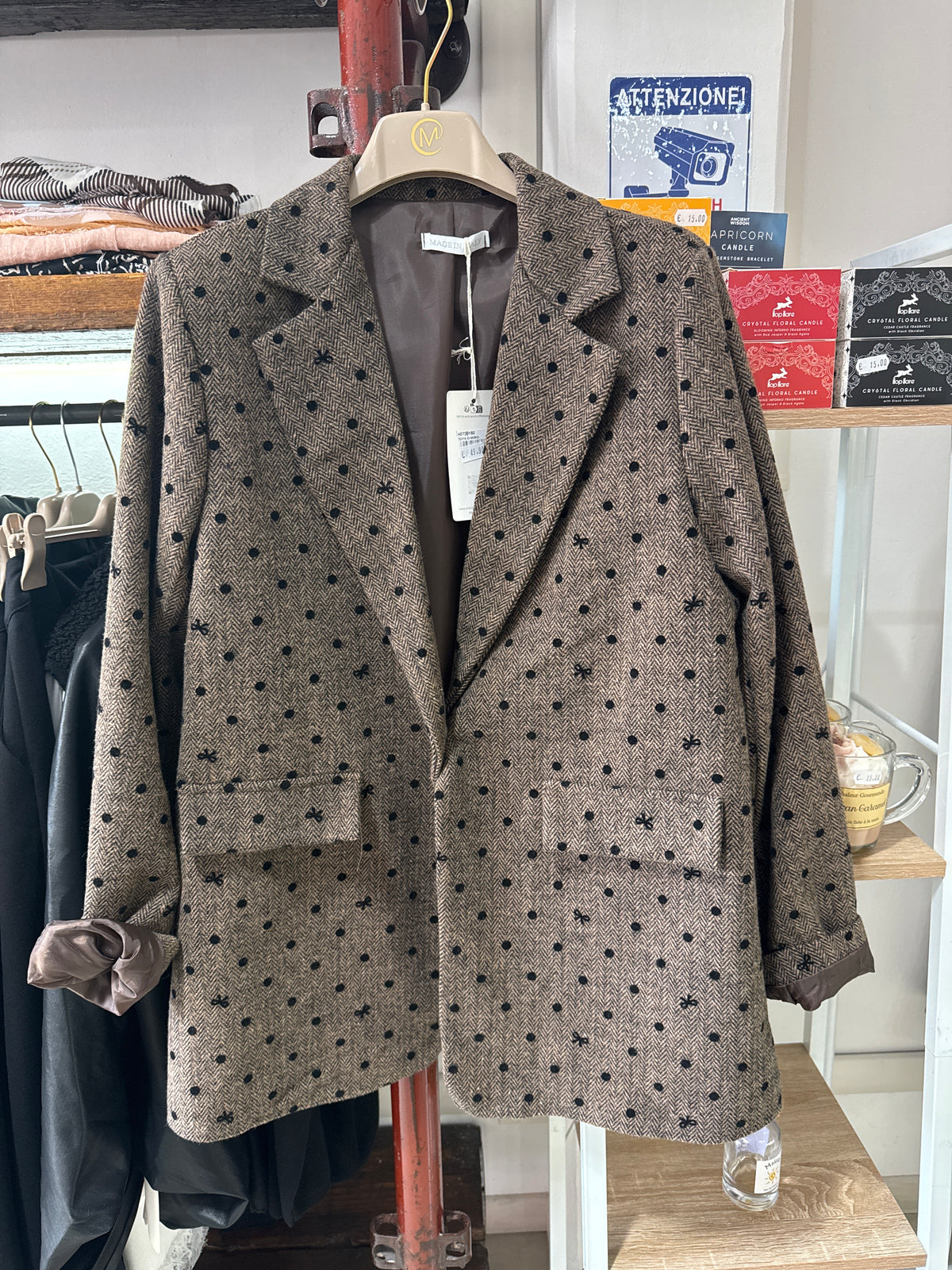 Blazer over spigato