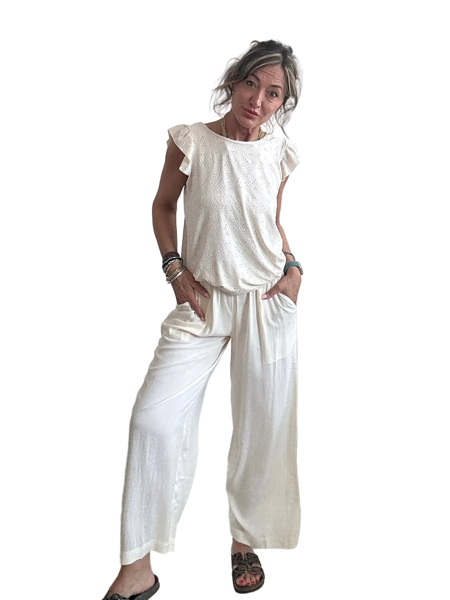 Pantalone palazzo in viscosa